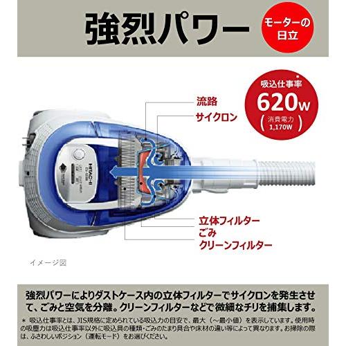 日立(HITACHI) 掃除機 ごみダッシュ サイクロン式 日本製 強烈パワー 