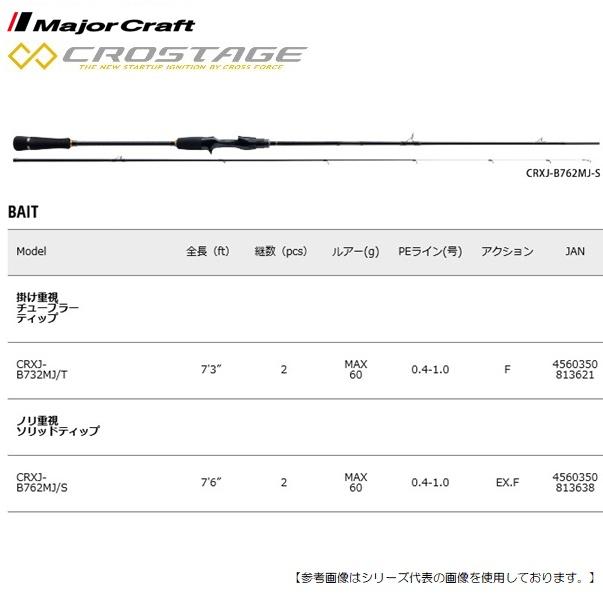 メジャークラフト クロステージ ＣＲＸＪ-Ｂ762ＭＪ/Ｓ 送料無料 [ロッド2]｜3arrows｜02