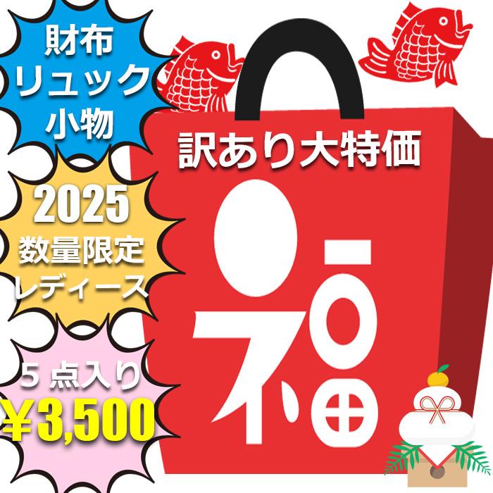 訳あり 福袋 レディース 5点 3500円 財布 リュックサック その他バッグ 小物 サングラス パスケース キーケース シューズ サンダル など | 