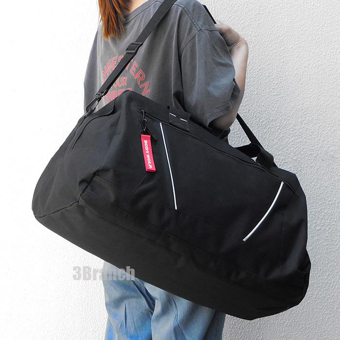 美品 ロンシャン ショルダー ボストンバック 2way キャリーオン 総柄 黒 ショルダーバッグ レディース 斜めがけ おしゃれ 大きめ 大容量 A4 撥