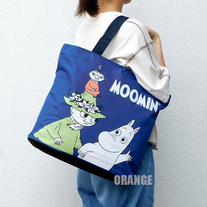 ムーミン 大容量 ビッグ トートバッグ レディース 肩掛け ファスナー レッスンバッグ マザーズバッグ A4 B4 スナフキン リトルミィ リトルミイ MOOMIN | MOOMIN | 07