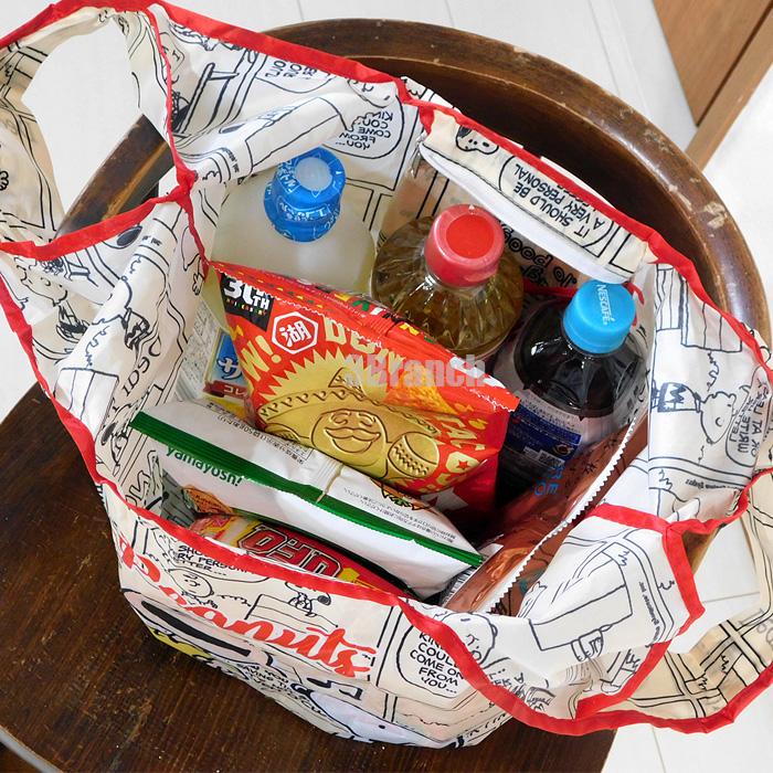 スヌーピー エコバッグ 4 コンパクト 折りたたみ レディース メンズ トートバッグ 軽量 軽い ショッピングバッグ SNOOPY PEANUTS グッズ 6カラー | SNOOPY | 10