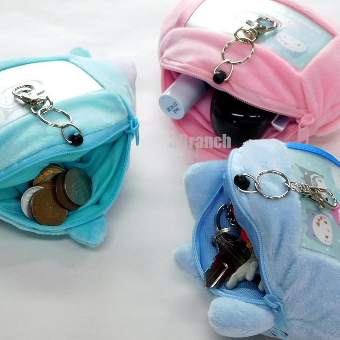 サンリオ フェイス型 リール付き ぬいぐるみ パスケース 海のいきもの 定期入れ 小銭入れ コインケース ハローキティ クロミ マイメロディ シナモロール | sanrio | 07