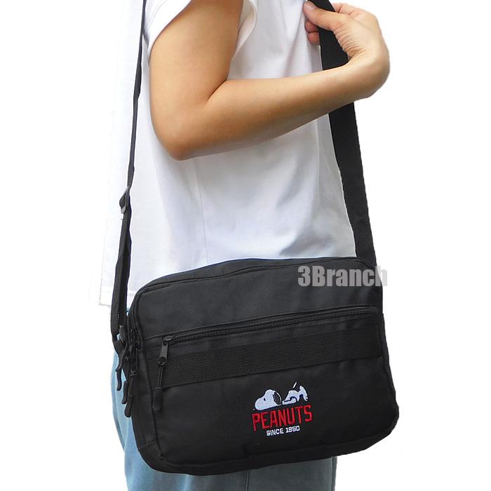 スヌーピー マルチポケット ショルダーバッグ レディース メンズ 斜めがけバッグ 斜め掛けバッグ スクエア ボディバッグ 肩掛け SNOOPY グッズ PEANUTS | SNOOPY | 04