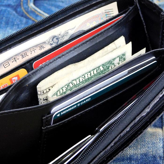 財布 イントレチャート 編み込み 型押し 長財布 黒 L字ファスナー メンズ レディース ロングウォレット 安い 人気 ファスナー ブラック |  | 05