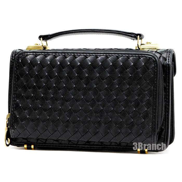 訳あり 特価 セカンドバッグ メンズ 編み込み イントレチャート