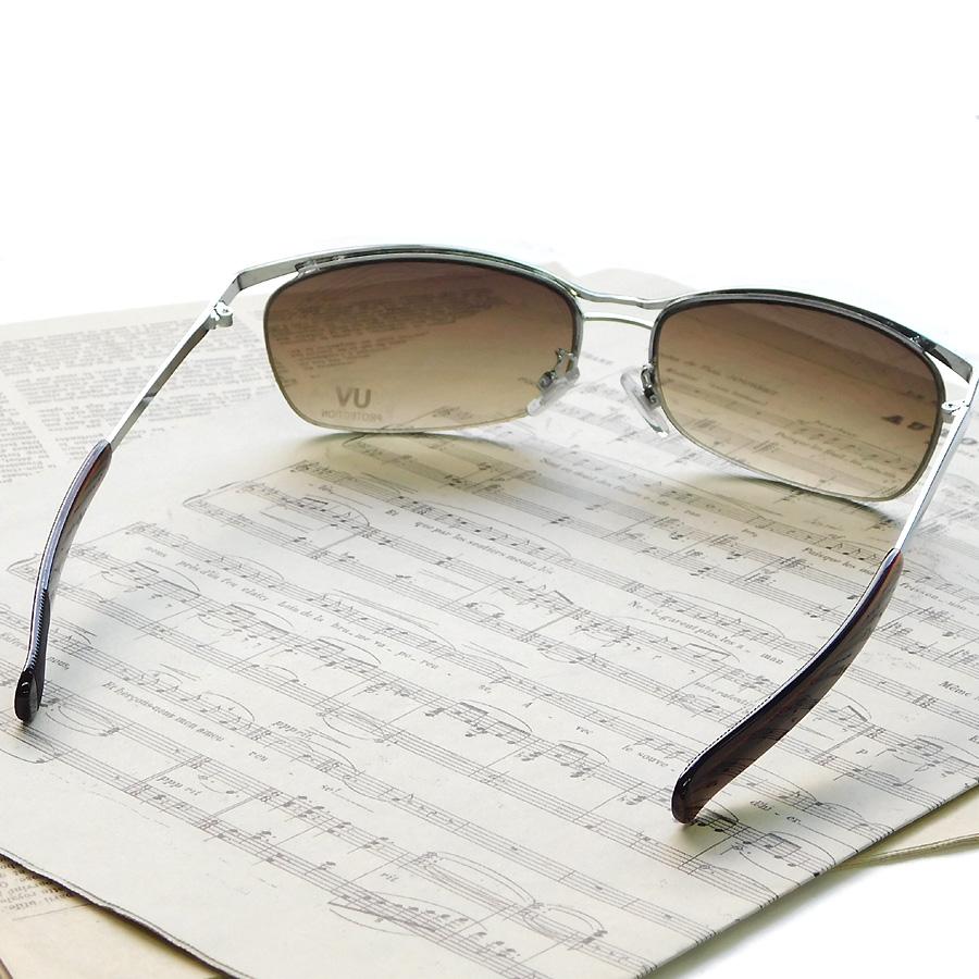 サングラス メンズ UVカット ハーフリム型 オラオラ系 チョイワル系 悪顔 強面 伊達メガネ 金融系 悪羅悪羅 ドライブ 運転 ブラウンハーフ |  | 03