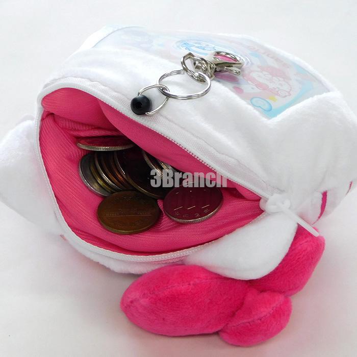 ハローキティ ぬいぐるみ フェイス型 リール付き パスケース 定期入れ デコラ レディース カードケース コインケース パスポーチ チャーム | ハローキティ | 03