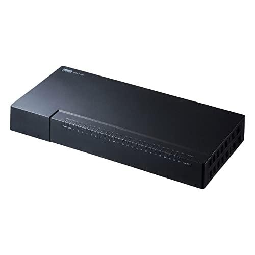 サンワサプライ ギガビット対応 スイッチングハブ (24ポートマグネット付き） LAN-GIGAP2402BK