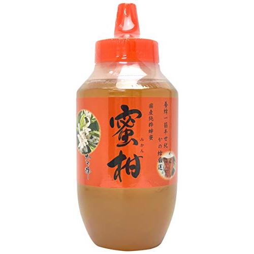 はちみつ 専門店かの蜂 国産 みかん 蜂蜜 1000g（1kg） 完熟 の 純粋 蜂蜜 （とんがり容器） | 