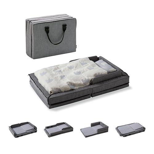 これ1つでOKどこでもベビー寝具ファルスカ コンパクトベッド Free メランジグレー新生児 添い寝 里帰り出産 ポータブル オールインワン 7 | 
