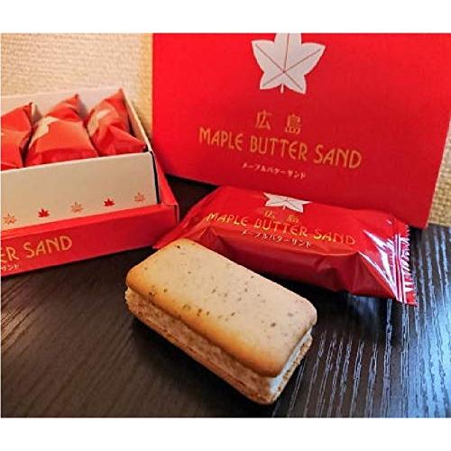 広島限定　広島土産　HIROSHIMA 広島　メープルバターサンド　MAPLE BUTTER SAND 菓子　10個入　サンド　メープル | 