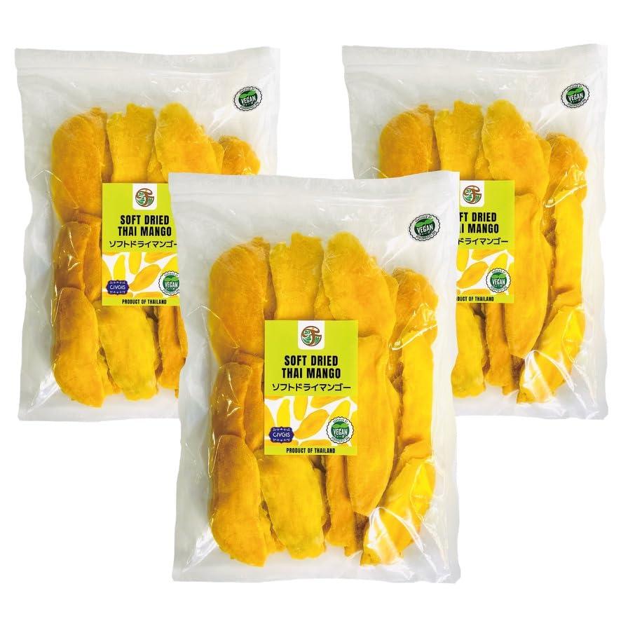 特選 ソフト ドライマンゴー 大容量1kg 完熟 甘過ぎない やわらか仕上げ 大きなスライスカット Soft Dried Mango 1kg （ | 