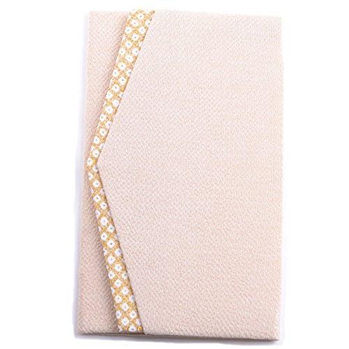 格子柄ちりめんふくさ シャンパンゴールド 袱紗 日本製 | 