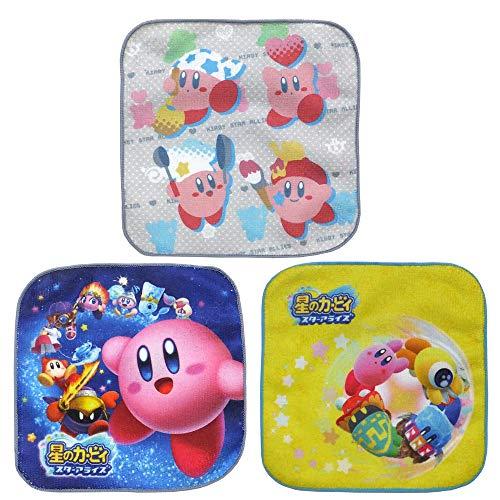 サロンジェ 星のカービィ ミニタオル3枚セット 16501-2(2/カービィ) nintendo 任天堂 コットン 綿 16×16cm ウォッシ | 