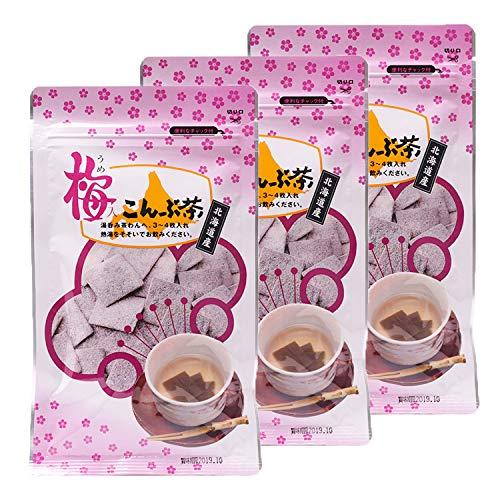 梅入こんぶ茶 北海道産昆布使用 48g入x3袋 | 