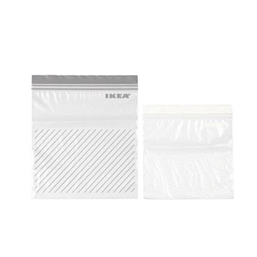 2017NEW IKEA ISTAD プラスチック袋 グレー/ホワイト 各25P | 