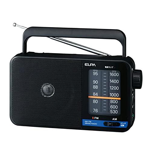 エルパ (ELPA) AM/FMポータブルラジオ 防災 携帯ラジオ デジタル ER-H100 | 
