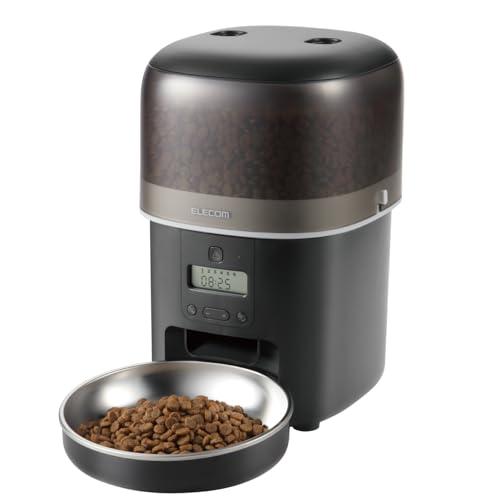 新品　ELECOM 自動給餌器 猫 中小型犬用 2L タイマー付　スタンド付 エレコム 自動給餌器 猫 中小型犬用 2L (約1.1kg) タイマー機能付 1日