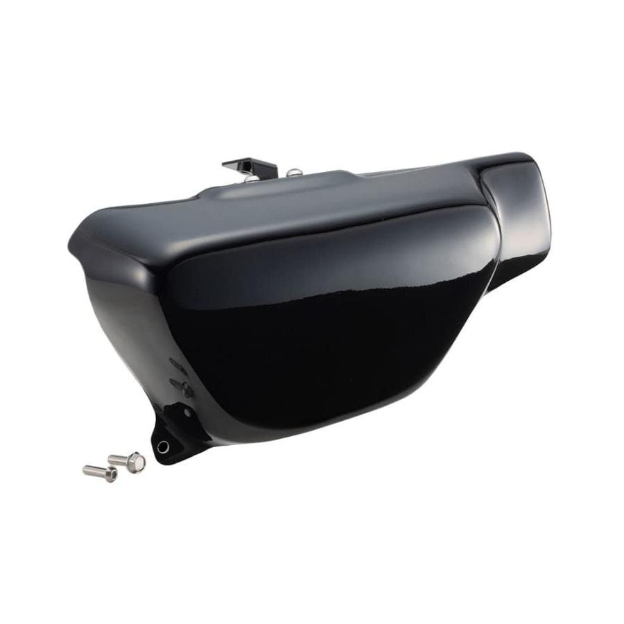 キジマ (kijima) バイク バイクパーツ サイドカバー 黒ゲルコート モンキー125 (18-/JB02/JB03) 208-0411