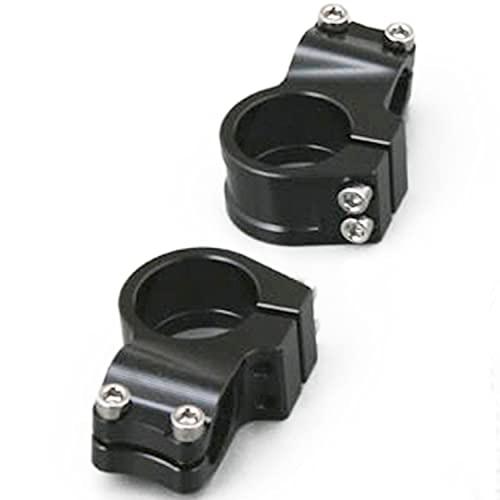 デイトナ (Daytona) 削り出し セパレートハンドル用 クランプ左右セット フォーク径 φ41mm ブラック 69451