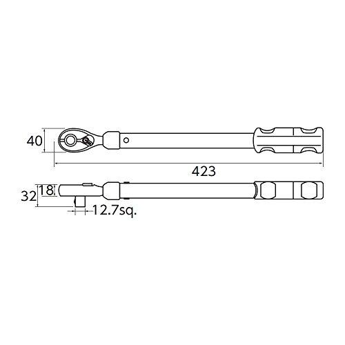 京都機械工具(KTC) 12.7mm (1/2インチ) ホイールナット トルクレンチ WCMPA085｜3c-online｜04