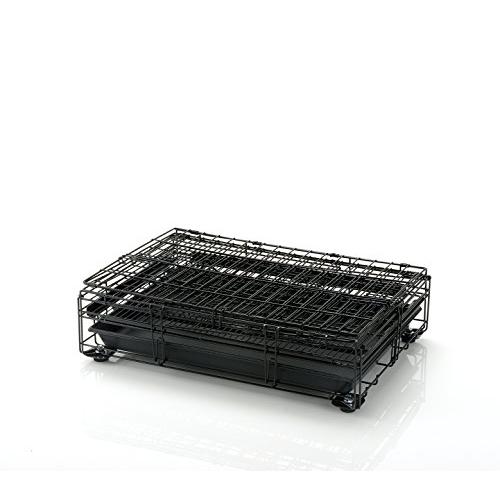 リッチェル プロフェッショナルペットケージ M ブラック 62.5×42.5×56cm ペットドア IQY1313694303(11495円)