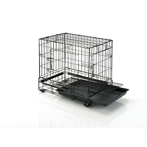 リッチェル プロフェッショナルペットケージ M ブラック 62.5×42.5×56cm ペットドア IQY1313694303(11495円)