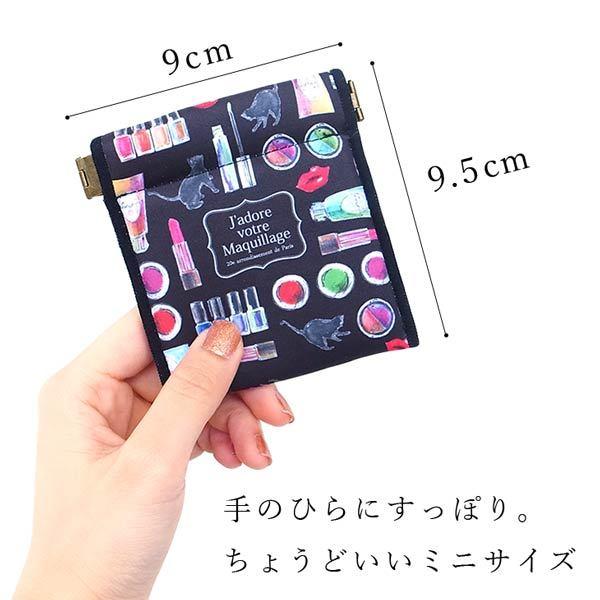 ポーチ 小物入れ キャンディポーチ おめかしキャット ホワイト 3carat