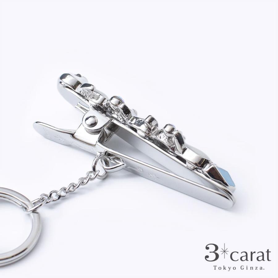 バッグキークリップ 子ペンギンの行進 3carat 車 鍵 キークリップ