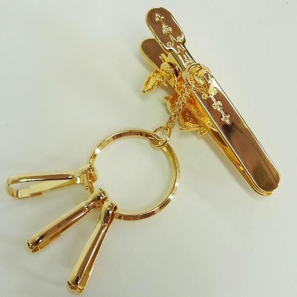 キーホルダー バッグキークリップ お月様とフクロウ 梟 3carat 車 鍵 バッグ チャーム アクセサリー ギフト プレゼント|3carat-store|03