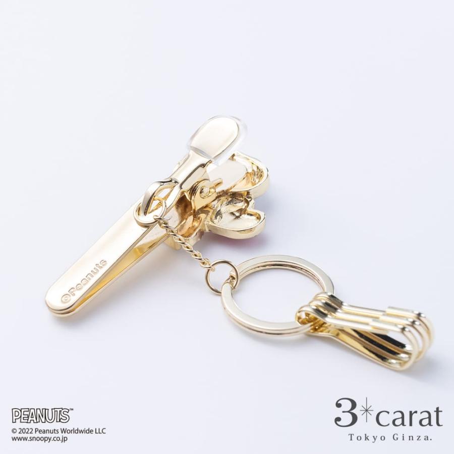 スヌーピー グッズ キーホルダー バッグキークリップ JOE COOL ハート PEANUTS キャラクター チャーム 3carat｜3carat-store｜05