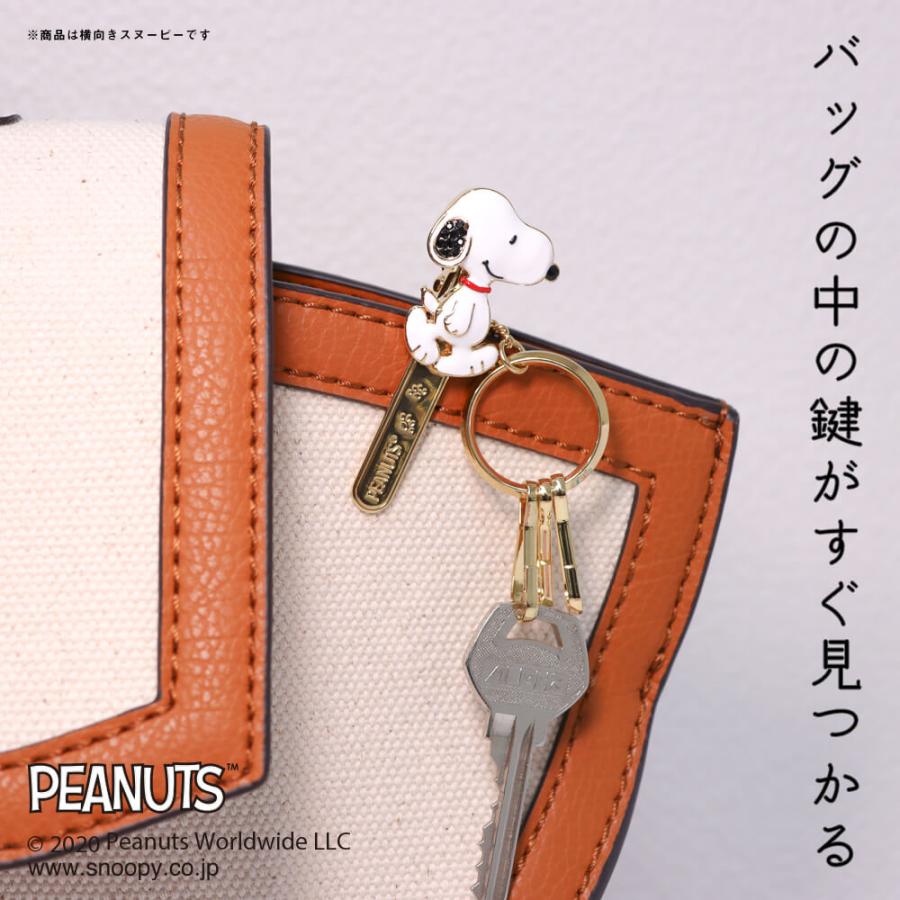 スヌーピー グッズ キーホルダー バッグキークリップ ウッドストックがいっぱい PEANUTS キャラクター チャーム 3carat｜3carat-store｜07