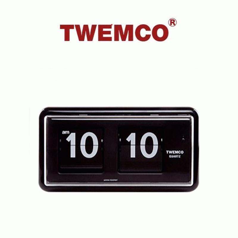 TWEMCO (トゥエンコ) 置き・掛け兼用 パタパタ時計 QT-30 オレンジ