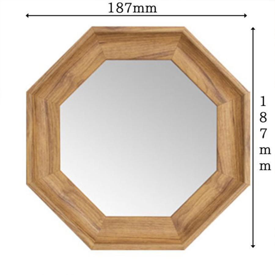 【PalaDec/パラデック】 スタンド＆ウォールミラー 八角ミラー PGA-17 　ナチュラル　Sサイズ｜3chome-market｜03