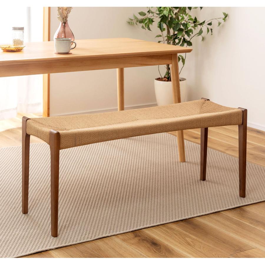 ベンチ ペーパーコード 背もたれなし 木製 デザイン家具 チェア 椅子 おしゃれ ダイニングベンチ 長椅子 リゾート アジアン モダン シンプル |  | 04