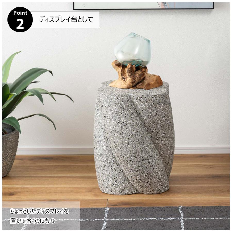 サイドテーブル おしゃれ テラゾー柄 ディスプレイ ストーン調 石目調 モダン テーブル リビング 寝室 玄関 ソファサイド ベッドサイド 滑り止め付き 凹凸 |  | 06