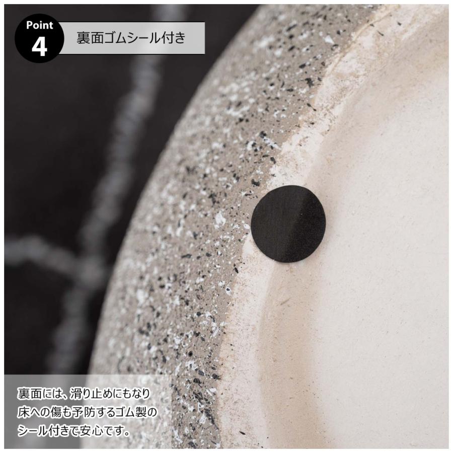 サイドテーブル おしゃれ テラゾー柄 ディスプレイ ストーン調 石目調 モダン テーブル リビング 寝室 玄関 ソファサイド ベッドサイド 滑り止め付き 凹凸 |  | 10