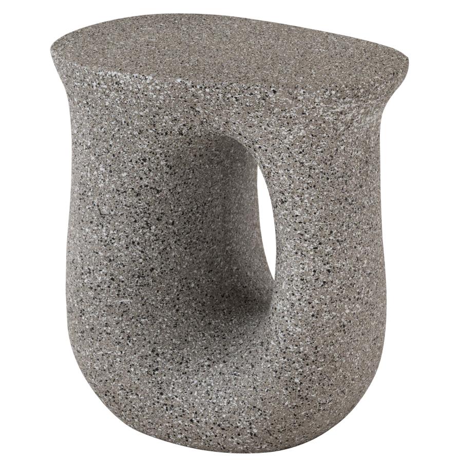 サイドテーブル おしゃれ テラゾー柄 ディスプレイ ストーン調 石目調 モダン テーブル リビング 寝室 玄関 ソファサイド ベッドサイド 滑り止め付き 凹凸 |  | 03