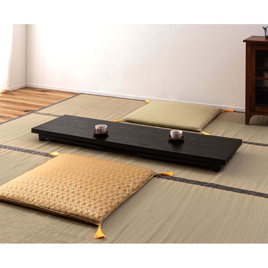 折りたたみテーブル デスク 机 フォールディング 和室 和風 法事 ロータイプ使用可 薄型 省スペース収納 お座敷 天板木目調 幅150 高さ60 折りたたみ時高さ10cm |  | 12