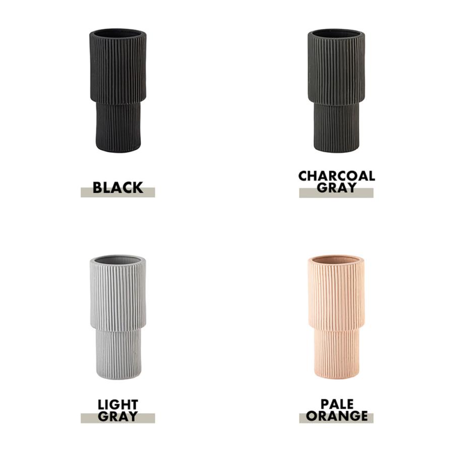 傘立て 陶器 アンブレラ ラック スタンド スリム コンパクト 玄関 雨具 縞模様 屋外 屋内 おしゃれ 収納 フラワーベース オブジェ コーデュロイ模様 滑り止め |  | 12