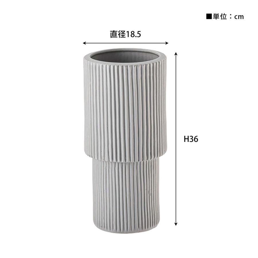 傘立て 陶器 アンブレラ ラック スタンド スリム コンパクト 玄関 雨具 縞模様 屋外 屋内 おしゃれ 収納 フラワーベース オブジェ コーデュロイ模様 滑り止め |  | 13