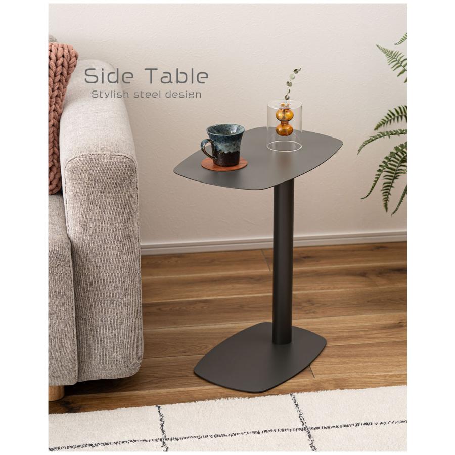 サイドテーブル おしゃれ モダン ミニテーブル テーブル スチール製 ソファサイド ベッドサイド ナイトテーブル ディスプレイラック 小物置き 脚裏フェルト |  | 09