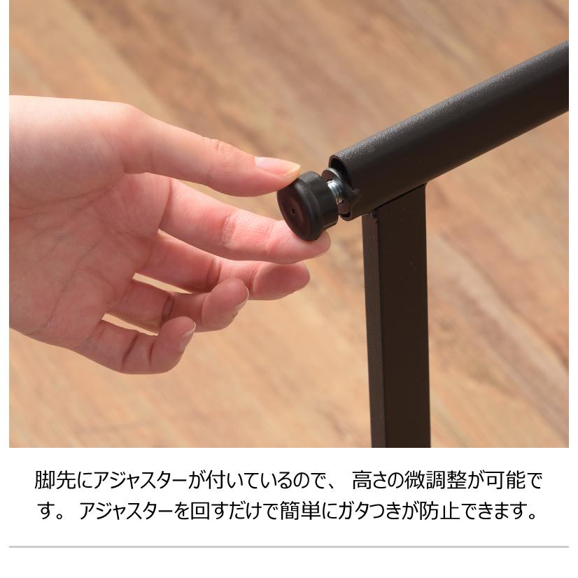 デスク パソコンデスク 机 幅100 奥行45 スリム コンパクト スチール 木製 天然木 オーク 木目 収納 引き出し アジャスター付き 作業机 新生活 |  | 14