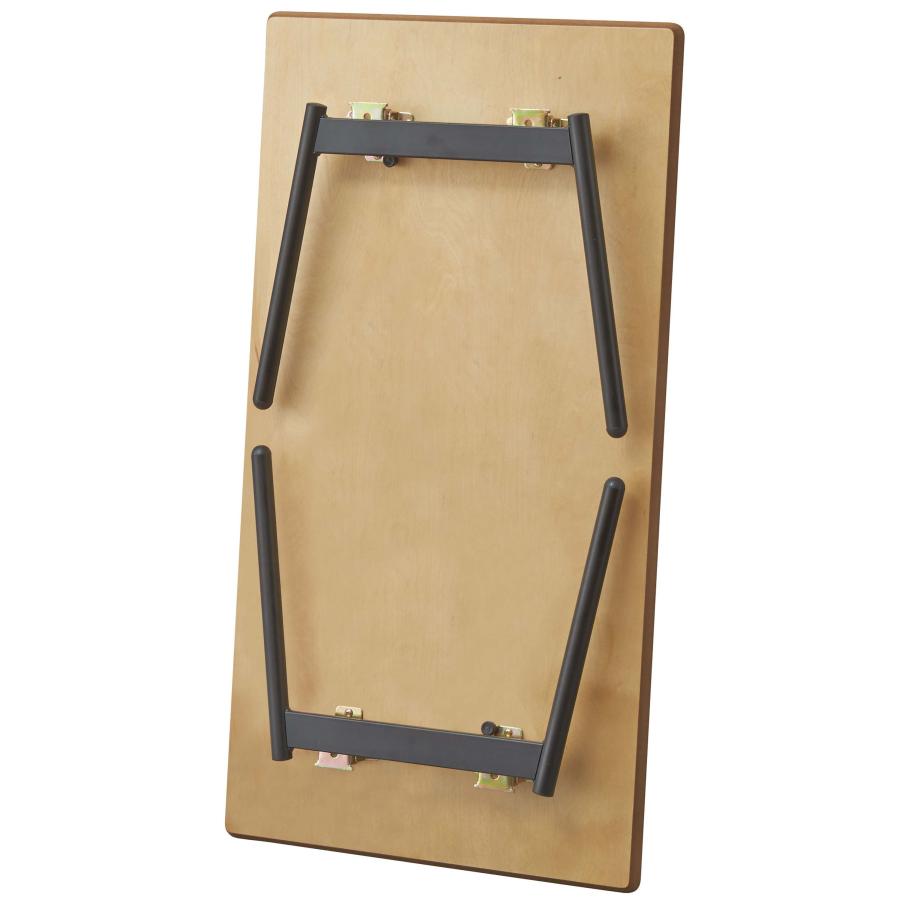 テーブル 折りたたみ フォールディング センターテーブル ローテーブル 天然木 ウォルナット オーク チェリー スチール 幅90 奥行48 隙間収納 ソファ |  | 02