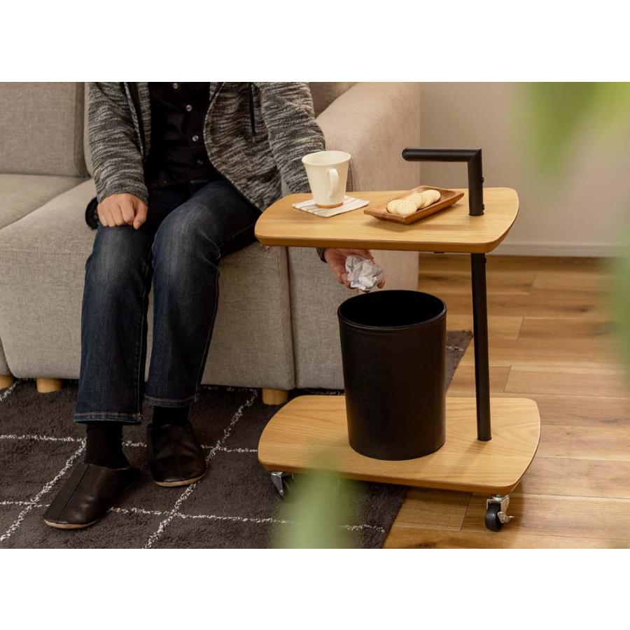 サイドテーブル サイドテーブル ワゴン ソファテーブル ベッド キャスター付き ストッパー付き 取っ手付き 北欧 ナチュラル おしゃれ 2段 木製 オーク |  | 06
