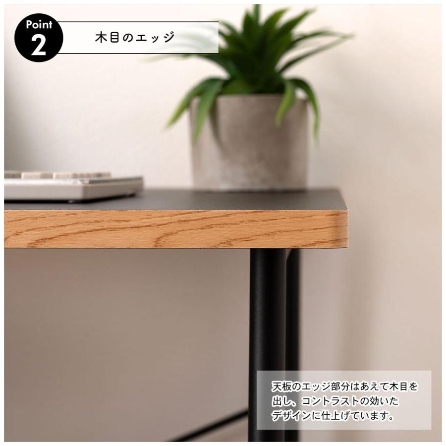 デスク 幅100 奥行48 机 ワークデスク 作業台 仕事用 在宅 リモート テーブル リビング 書斎 寝室 子供部屋 合成樹脂 木目 お手入れ簡単 シンプル おしゃれ |  | 06