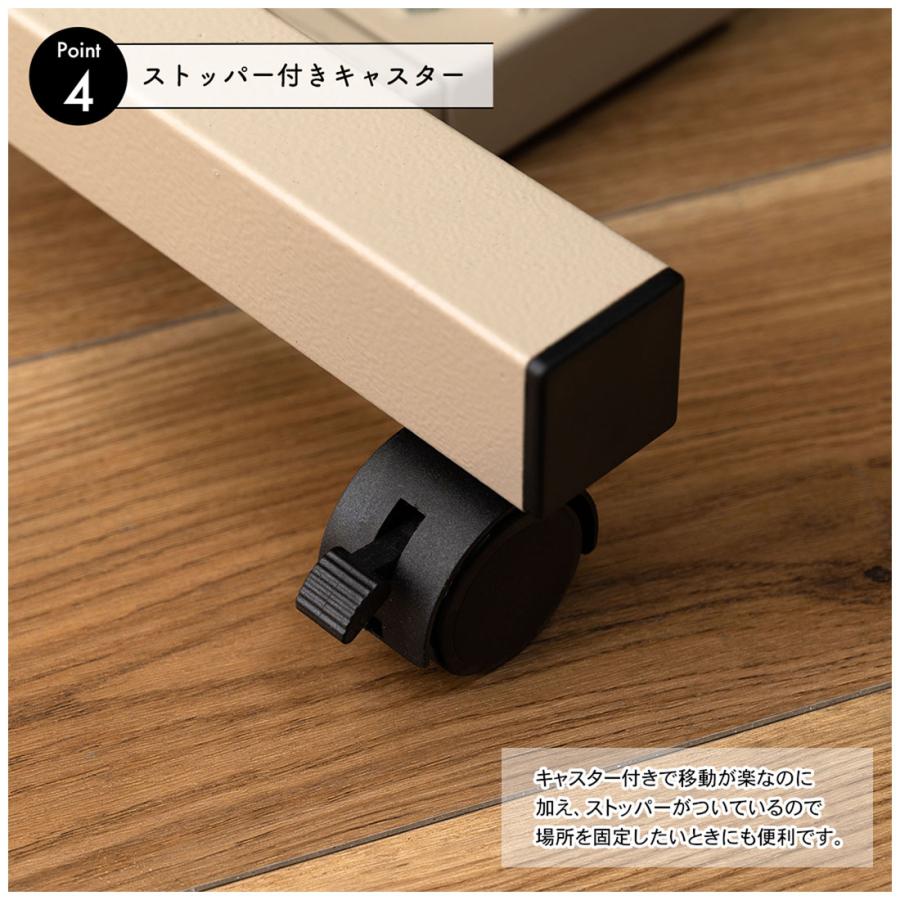 昇降式テーブル ガス圧 無段階昇降 レバー式 サイドテーブル キャスター付き ストッパー付き リフティング スタンディング デスク 木目柄 PVC ソファ ベッド |  | 10