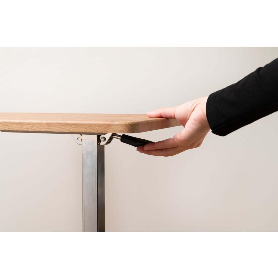 昇降式テーブル ガス圧 無段階昇降 レバー式 サイドテーブル キャスター付き ストッパー付き リフティング スタンディング デスク 木目柄 PVC ソファ ベッド |  | 15