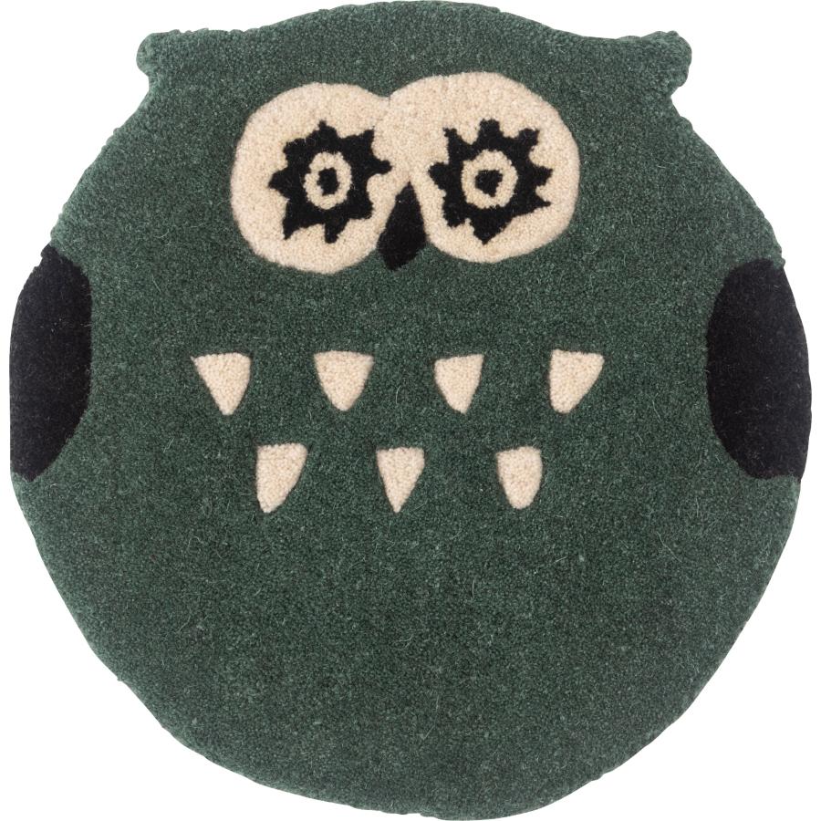 シートクッション アニマル 動物デザイン 厚さ1.5cm ウール コットン チェア ベンチ 椅子 イス キャラクター 猫 ふくろう ひつじ くま かわいい |  | 02
